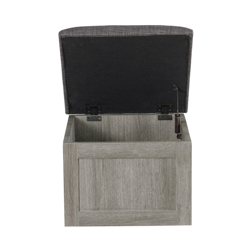 Uster Coffee Table w/Four Storage Stools Grey