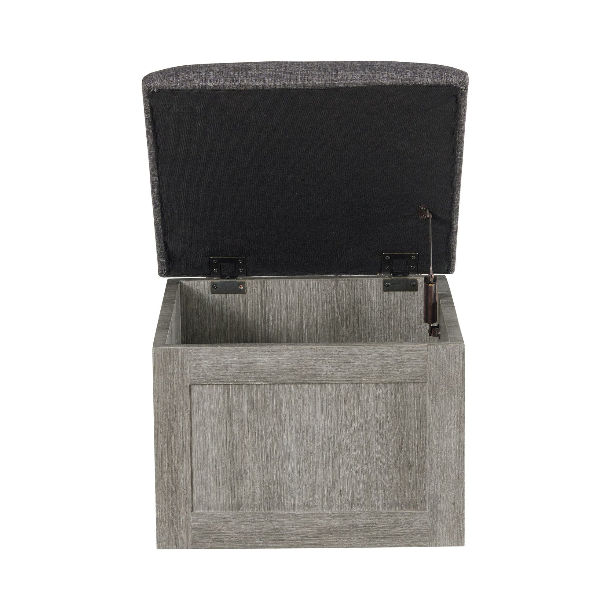 Uster Coffee Table w/Four Storage Stools Grey