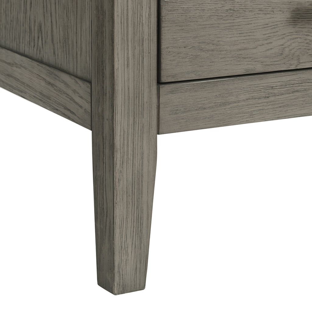 Versailles Contemporary 3-Drawer Nightstand In Grey