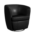 Vito Swivel Chair In Pebble Black