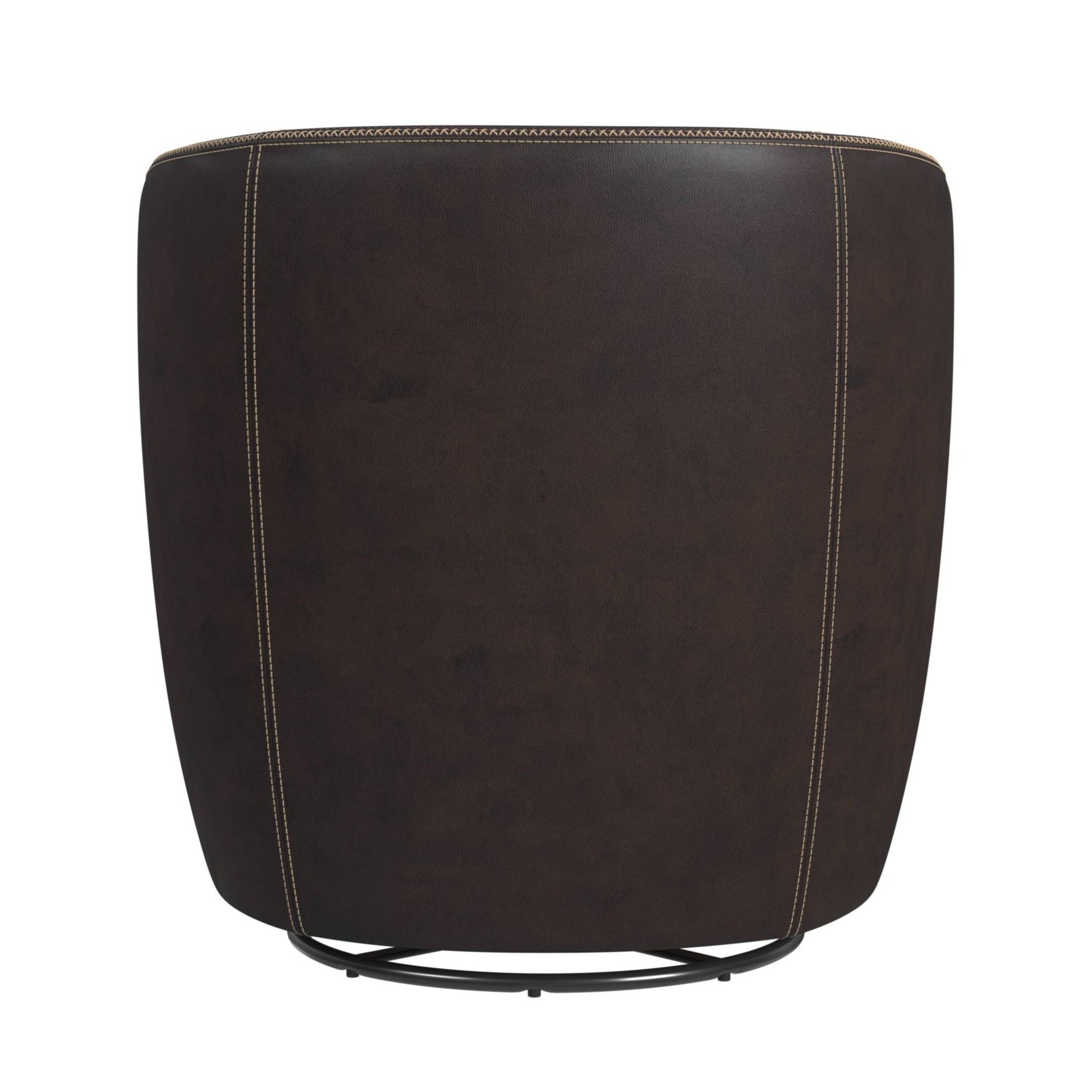 Vito Swivel Chair In Pebble Brown