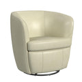 Vito Swivel Chair In Pebble Cream