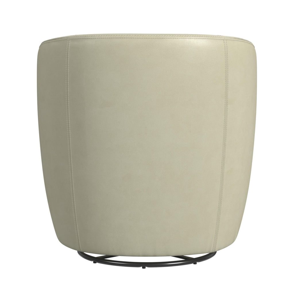 Vito Swivel Chair In Pebble Cream