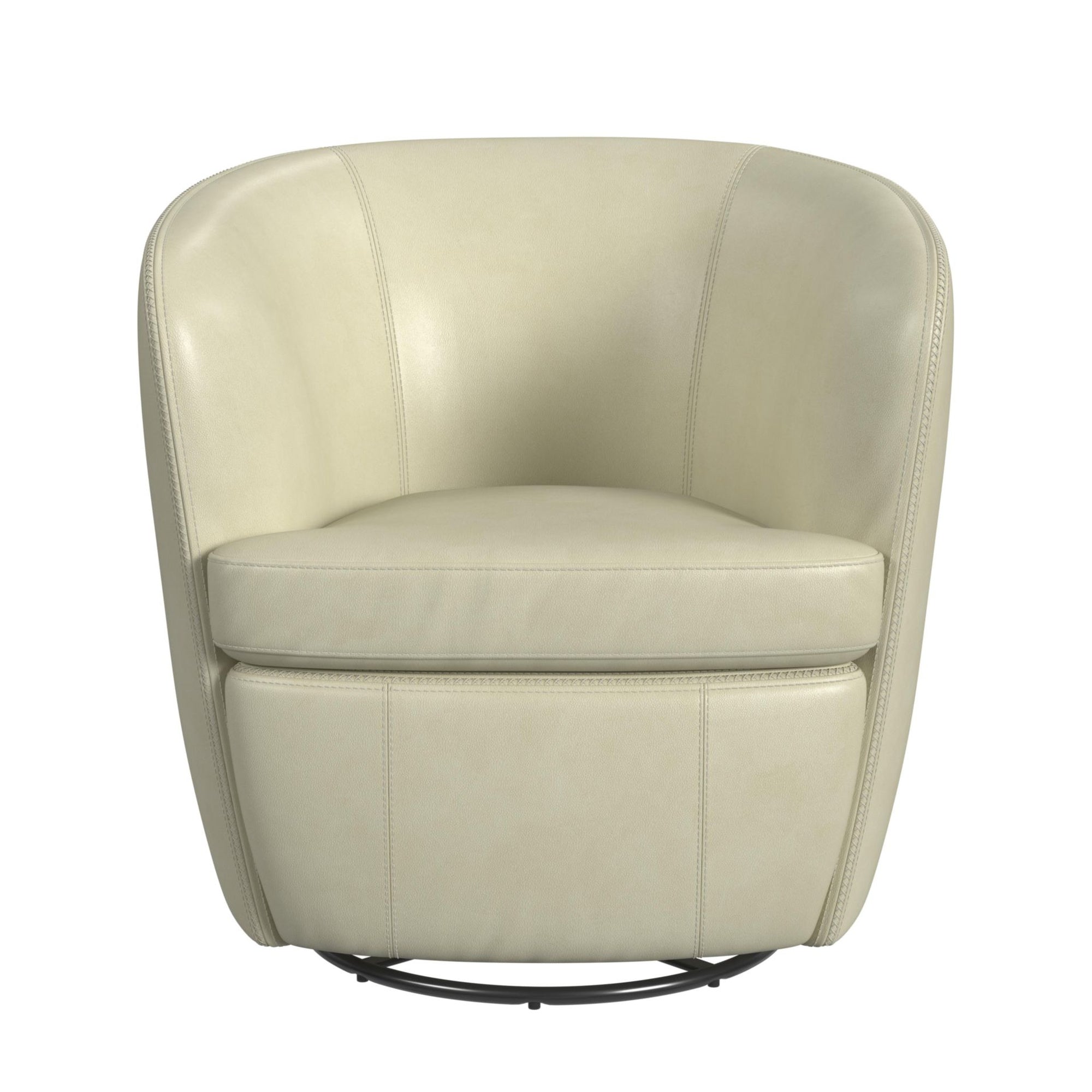 Vito Swivel Chair In Pebble Cream