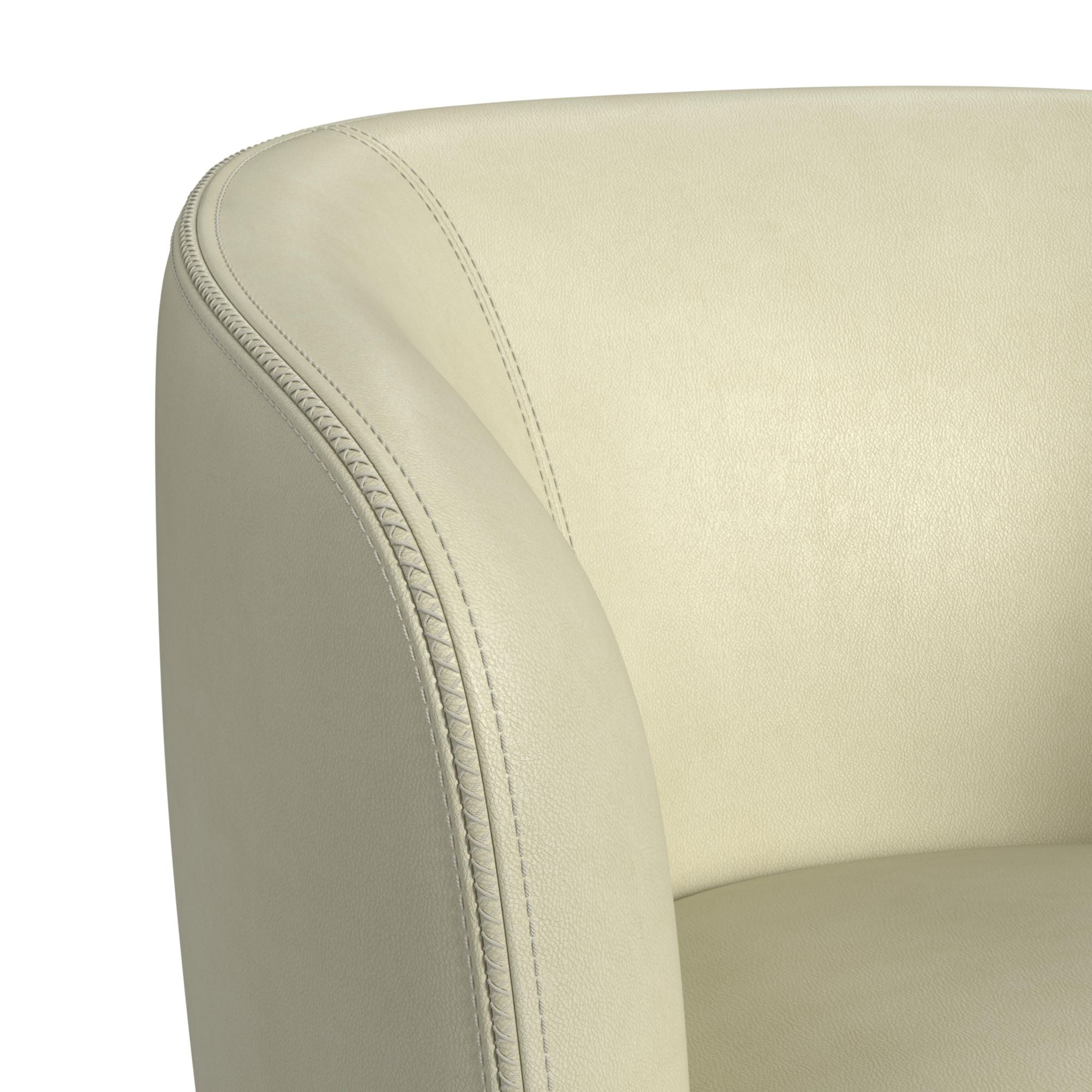 Vito Swivel Chair In Pebble Cream