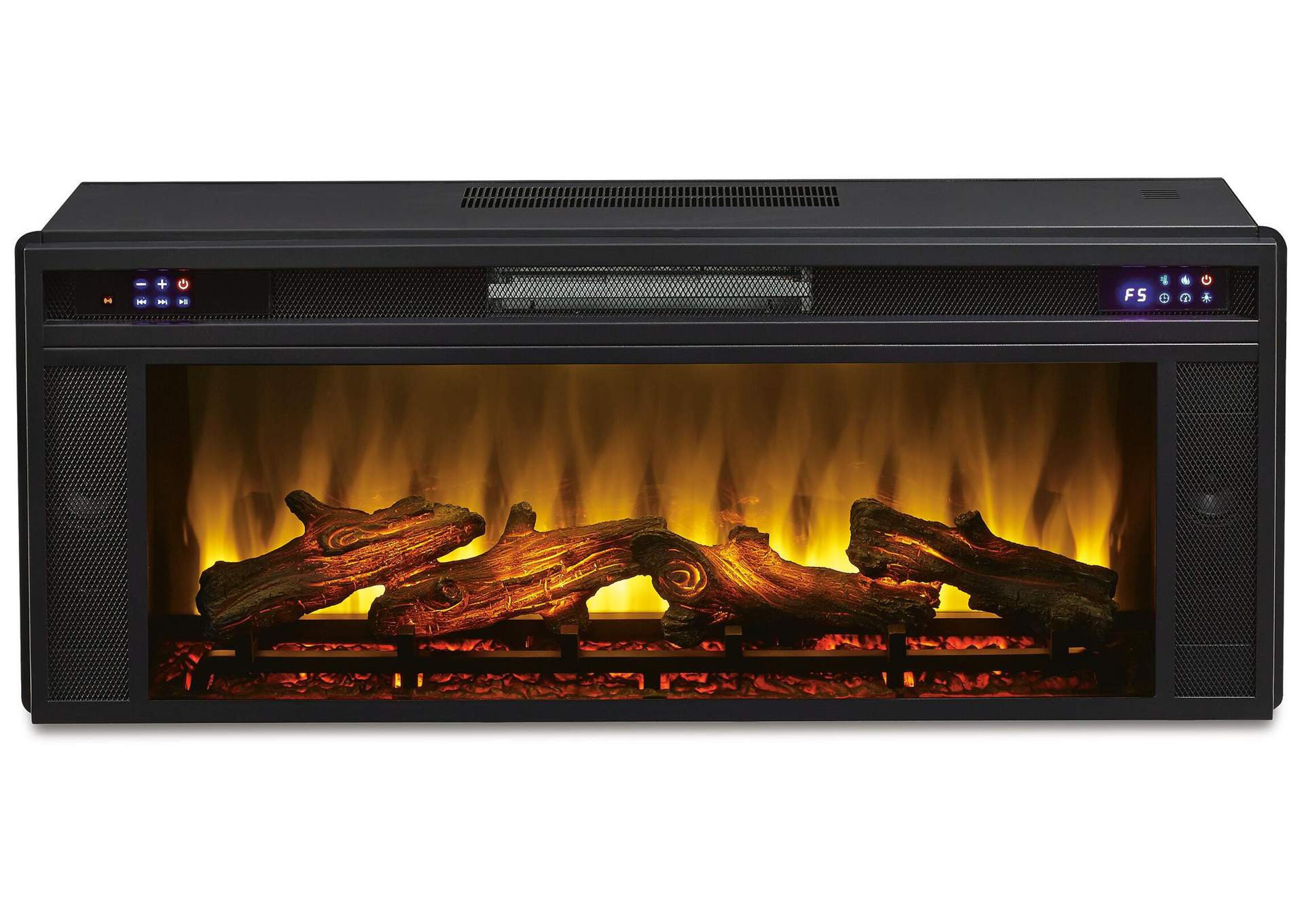 Foyland 83" TV Stand with Electric Fireplace front view