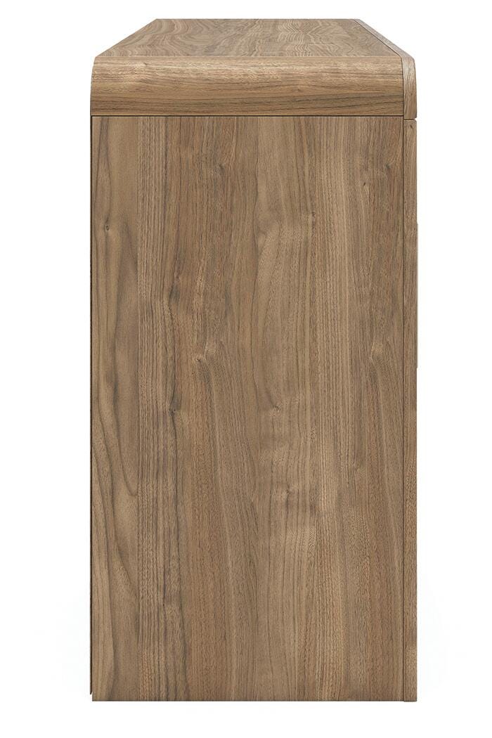 Dovander 63" TV Stand in Brown, side view