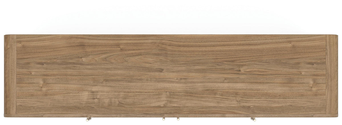 Dovander 63" TV Stand in Brown, top view