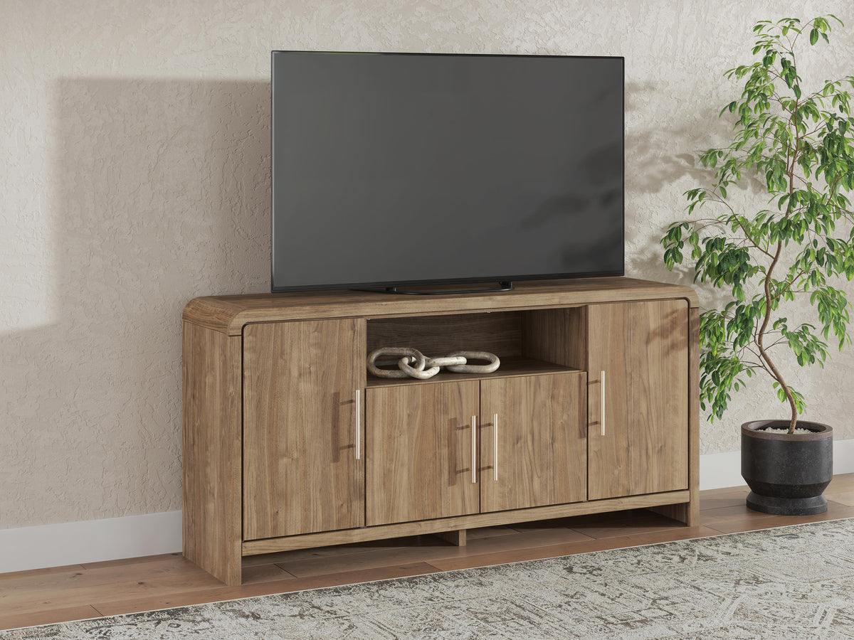 Dovander 63" TV Stand in Brown, alternate view 3
