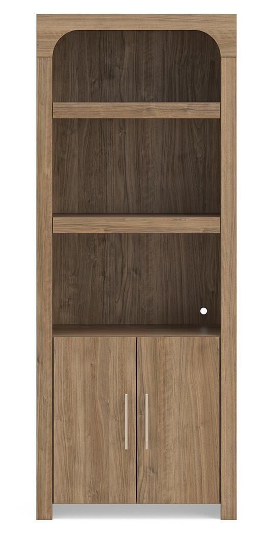 Dovander Display Cabinet in Brown, front view