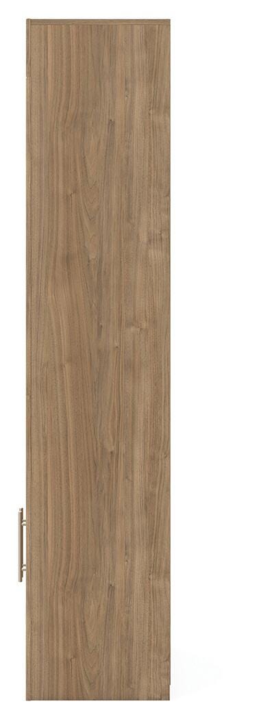 Dovander Display Cabinet in Brown, alternate side view