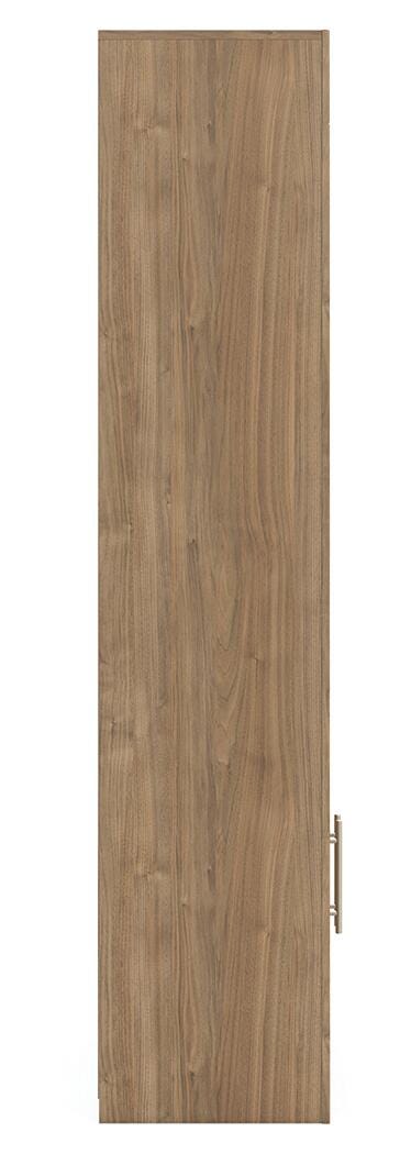 Dovander Display Cabinet in Brown, side view
