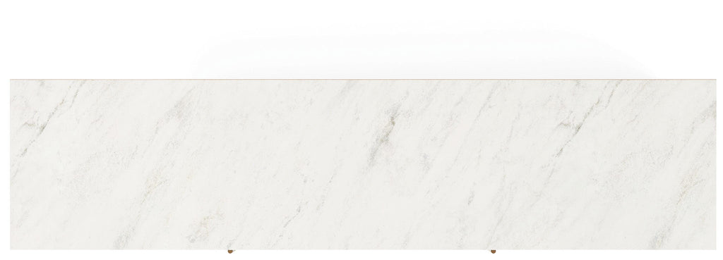 Cadmori 63" TV Stand in Black/White, top view
