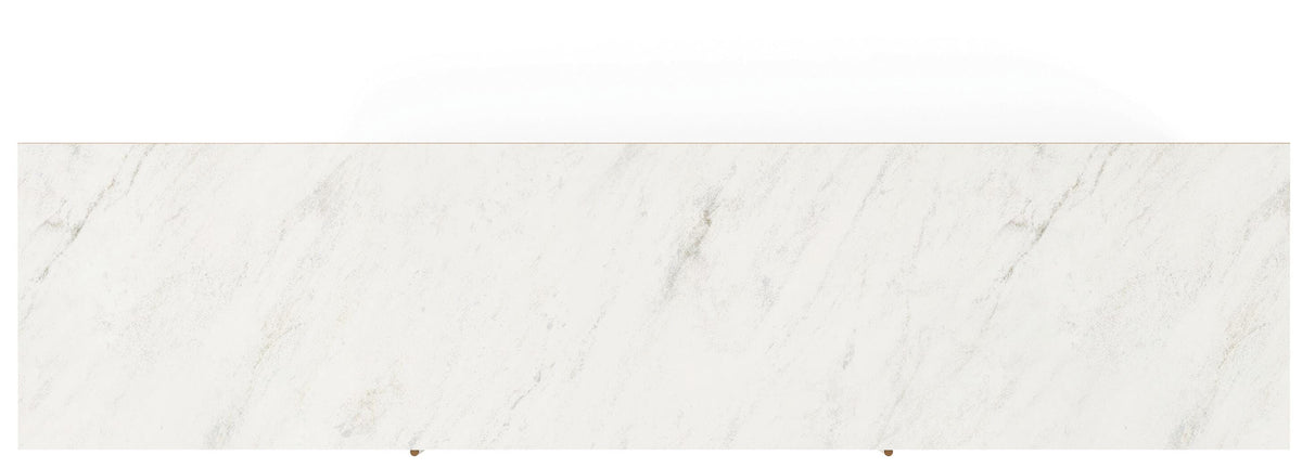 Cadmori 63" TV Stand in Black/White, top view