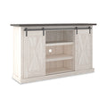 Dorrinson 54" TV Stand in Two-tone, angle view