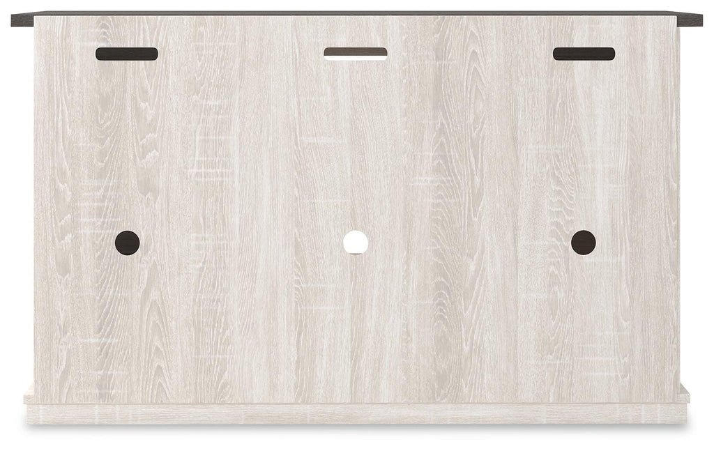 Dorrinson 54" TV Stand in Two-tone, back view