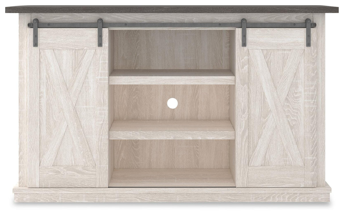 Dorrinson 54" TV Stand in Two-tone, front view