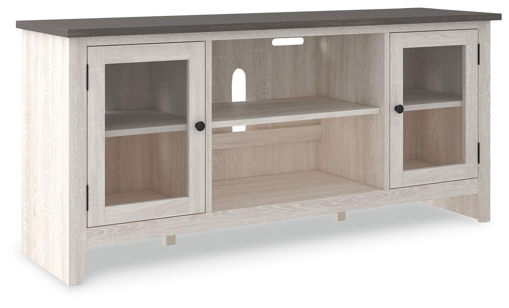 Dorrinson 60" TV Stand in Two-tone, angle view