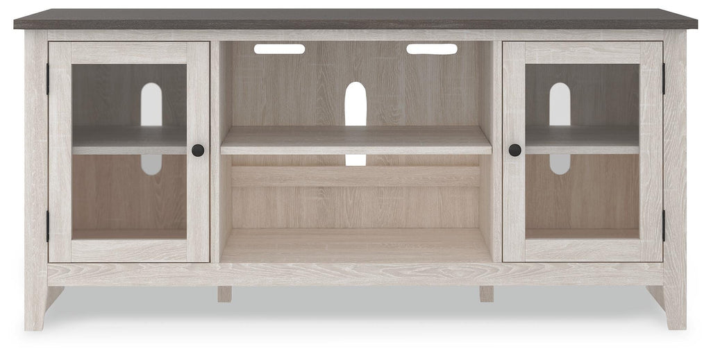 Dorrinson 60" TV Stand in Two-tone, front view