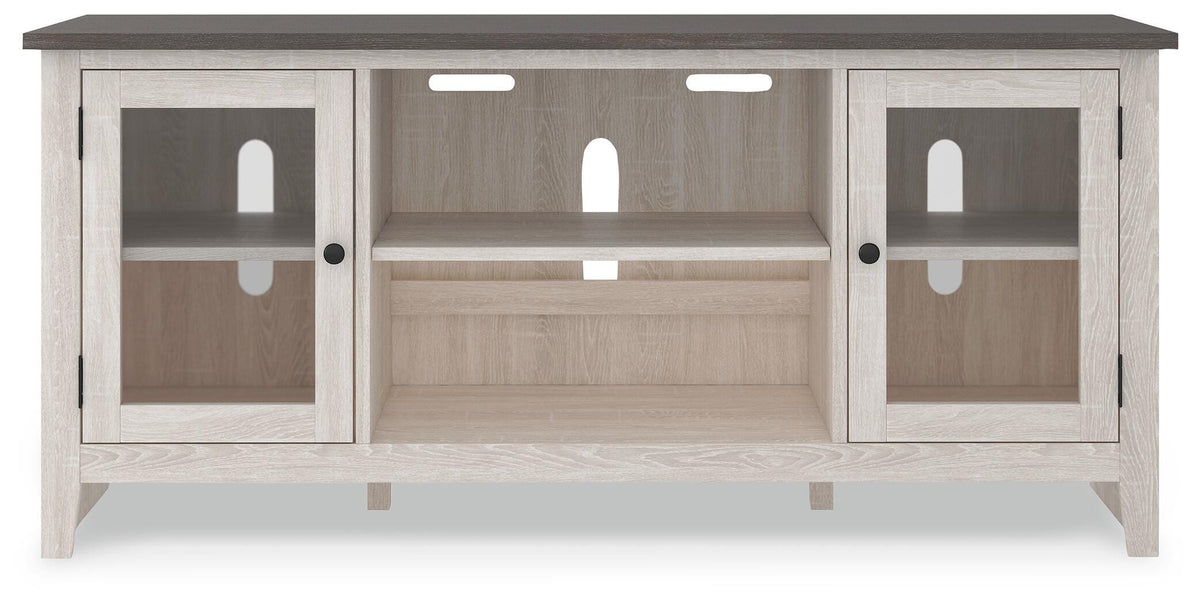 Dorrinson 60" TV Stand in Two-tone, front view