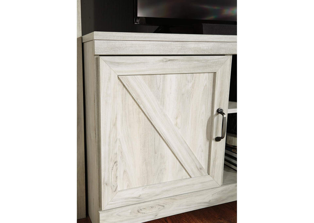 Bellaby 63" TV Stand with Electric Fireplace detail