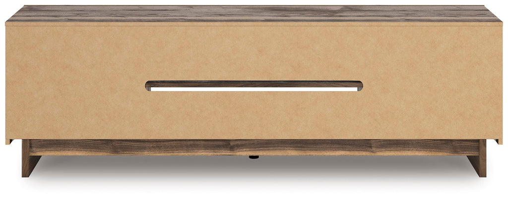 Zadilyn 72" TV Stand in Brown, back view