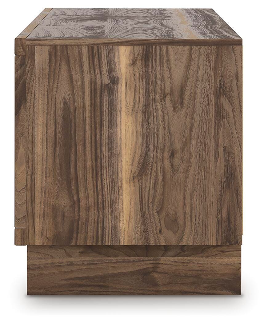 Zadilyn 72" TV Stand in Brown, alternate side view