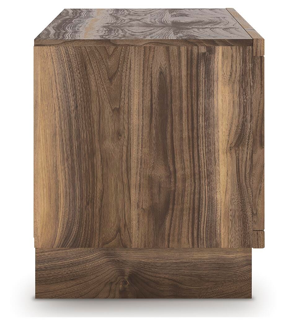 Zadilyn 72" TV Stand in Brown, side view