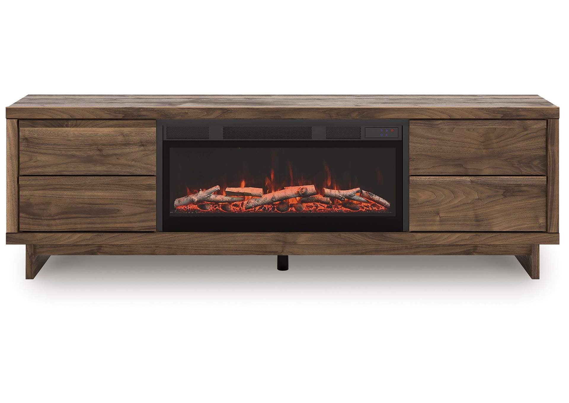 Zadilyn 72" TV Stand with Electric Fireplace front view