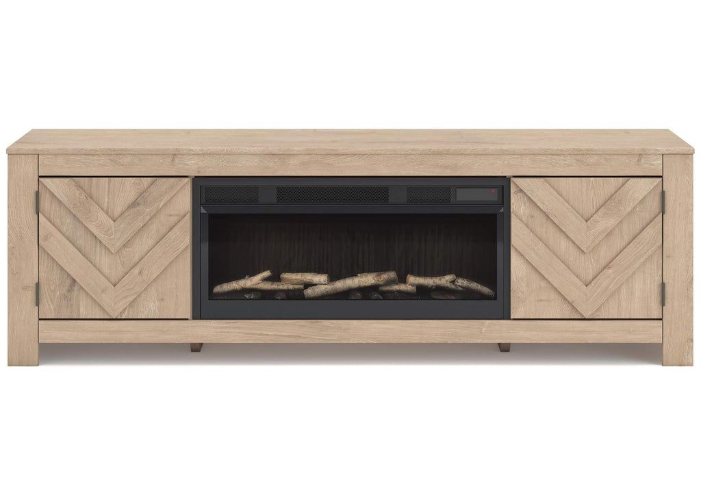 Cayboni 71" TV Stand with Electric Fireplace