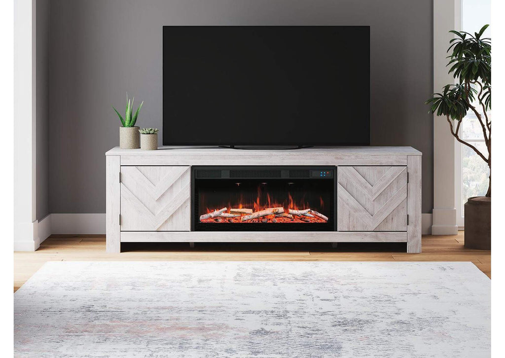 Cayboni 71" TV Stand with Electric Fireplace