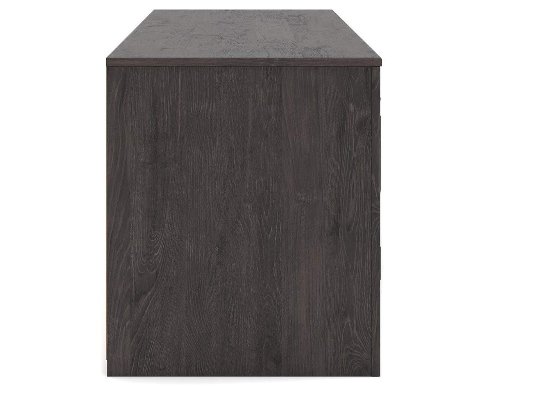 Cayboni 71" TV Stand with Electric Fireplace side view