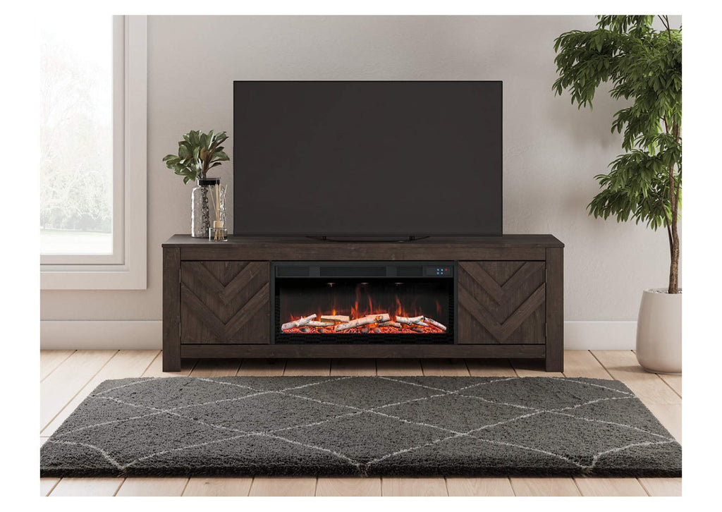 Cayboni 71" TV Stand with Electric Fireplace