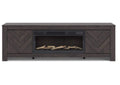 Cayboni 71" TV Stand with Electric Fireplace