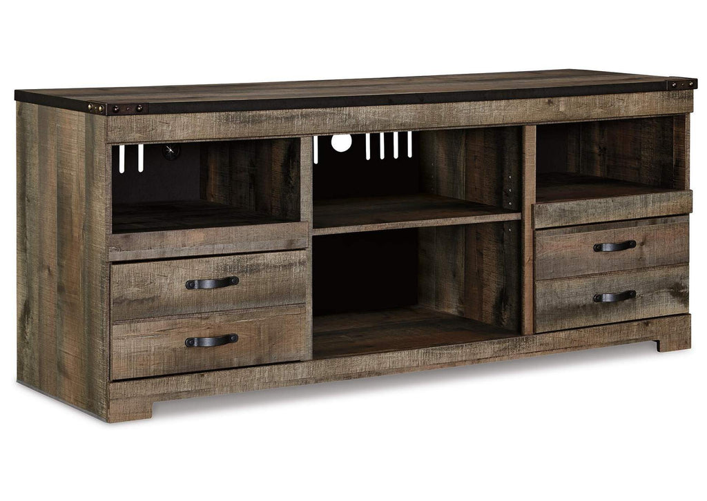 Trinell 4-Piece Entertainment Center with Electric Fireplace