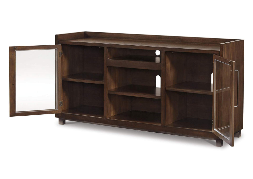 Starmore 70" TV Stand with Electric Fireplace angled view