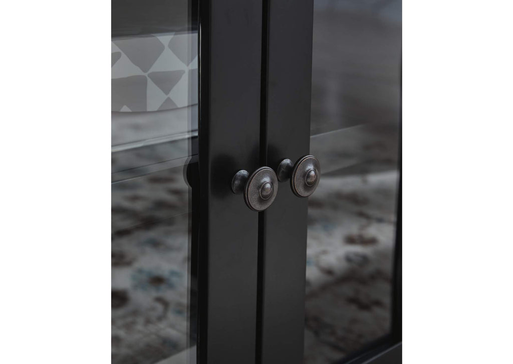 Wildenauer 76" TV Stand with Electric Fireplace detail