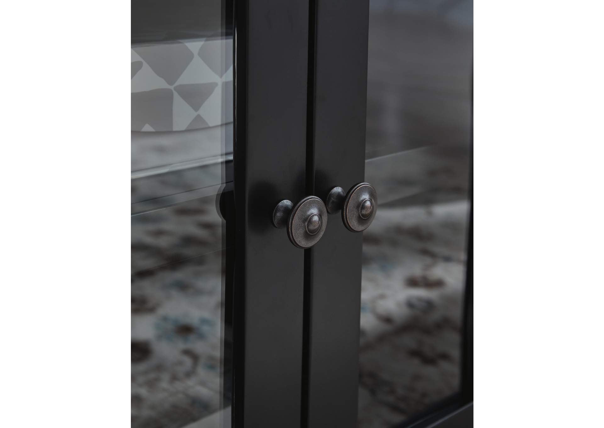 Wildenauer 76" TV Stand with Electric Fireplace detail