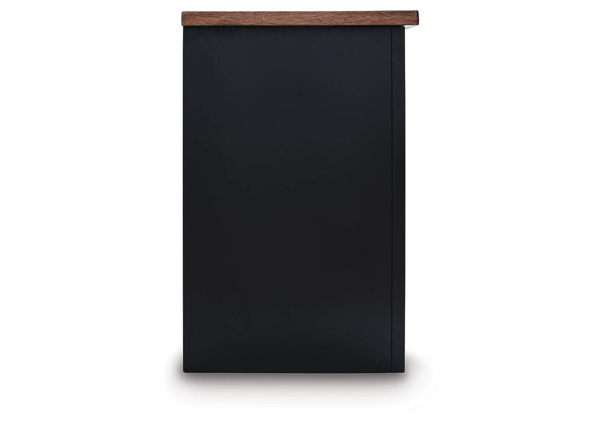Wildenauer 76" TV Stand with Electric Fireplace side view
