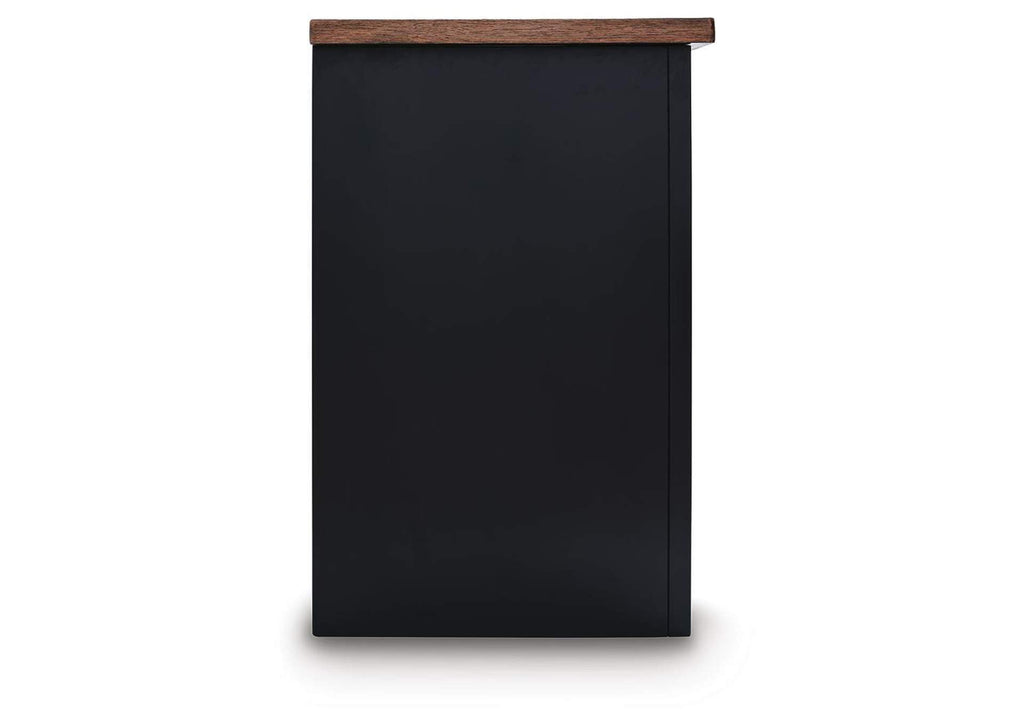 Wildenauer 76" TV Stand with Electric Fireplace side view