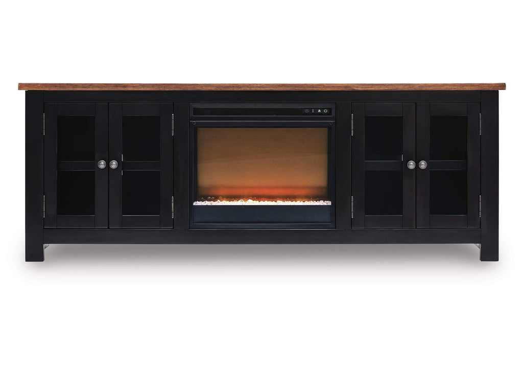 Wildenauer 76" TV Stand with Electric Fireplace