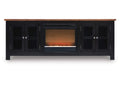 Wildenauer 76" TV Stand with Electric Fireplace