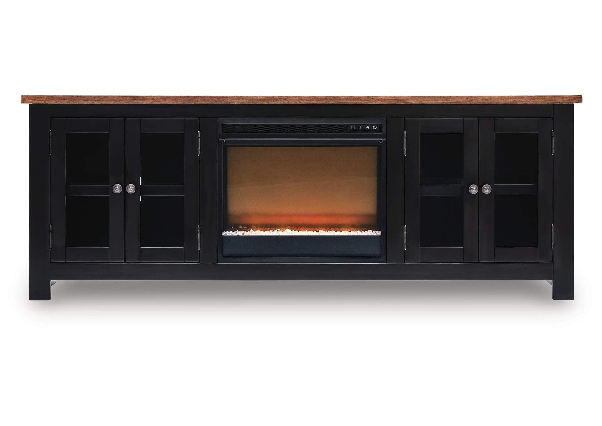 Wildenauer 76" TV Stand with Electric Fireplace
