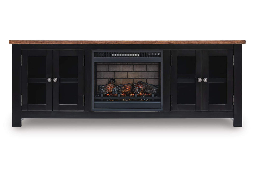 Wildenauer 76" TV Stand with Electric Fireplace
