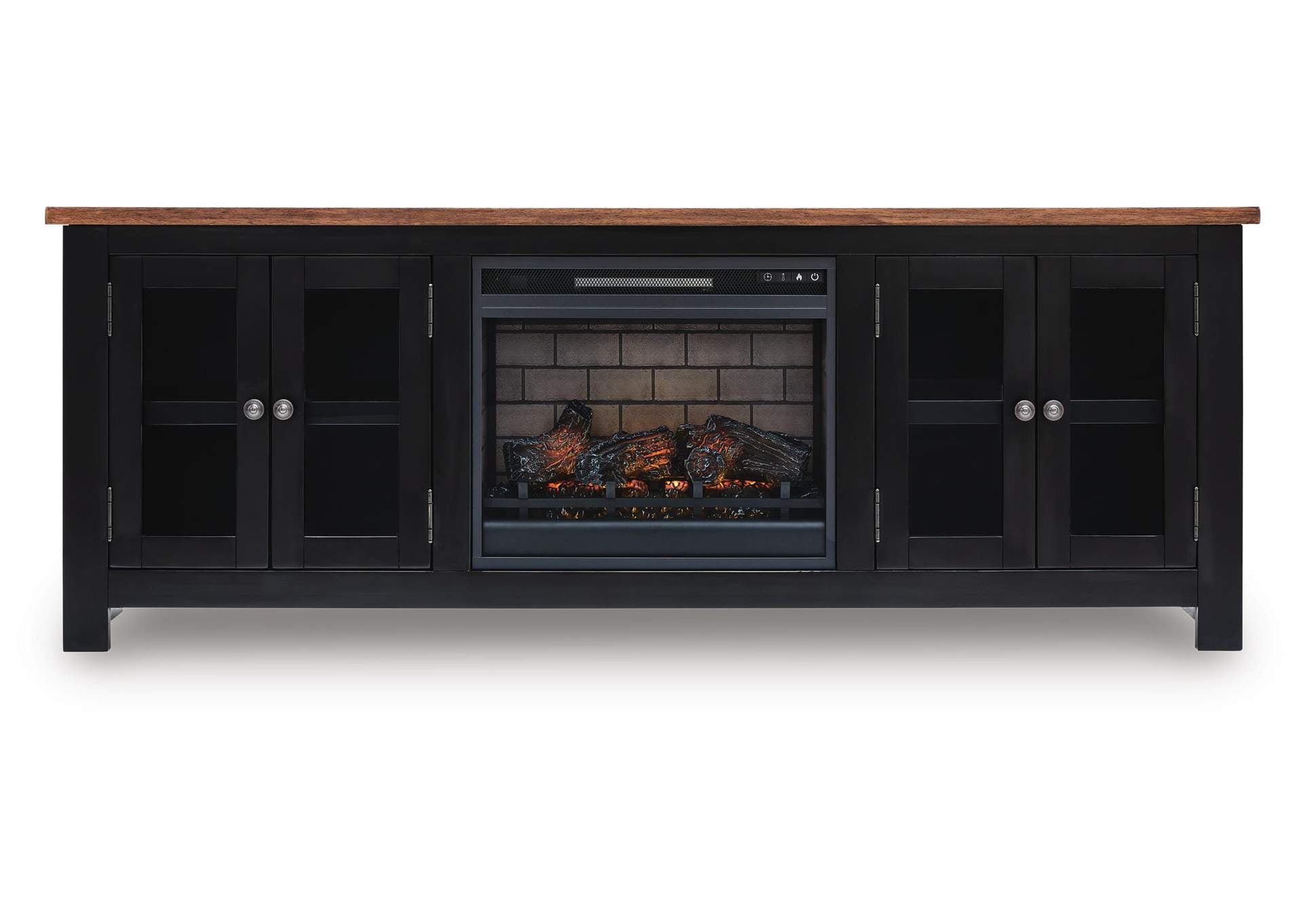 Wildenauer 76" TV Stand with Electric Fireplace
