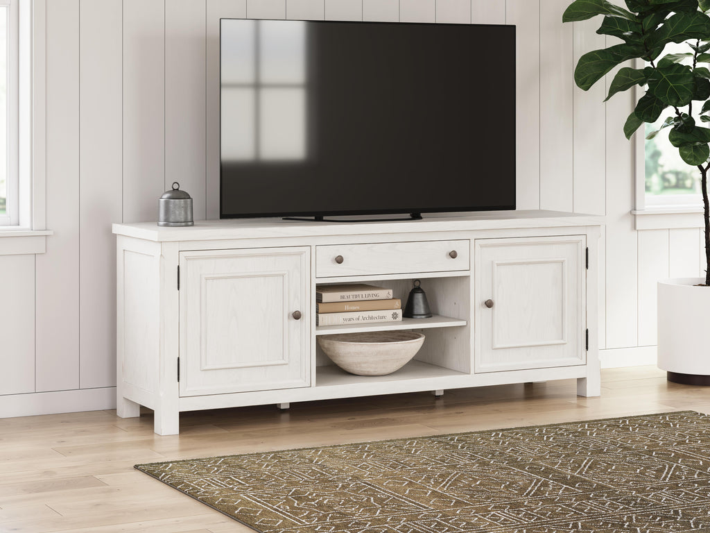 Robbinsdale 72" TV Stand in Antique White, alternate view 3