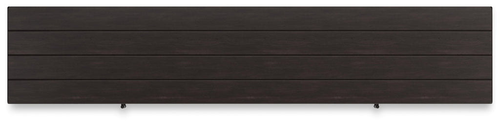 Darborn 88" TV Stand in Gray/Brown, top view
