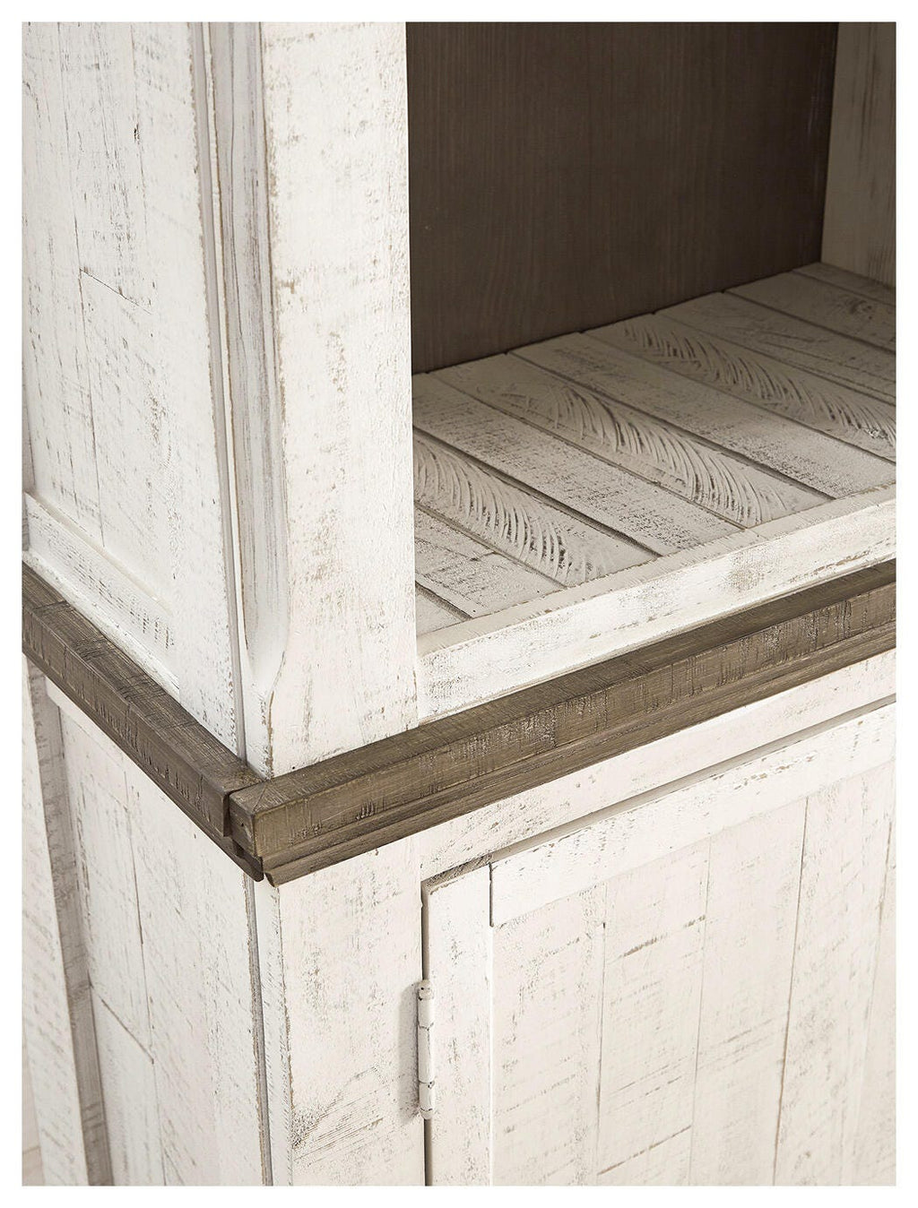 Havalance Left Pier Cabinet in Two-tone, detail view