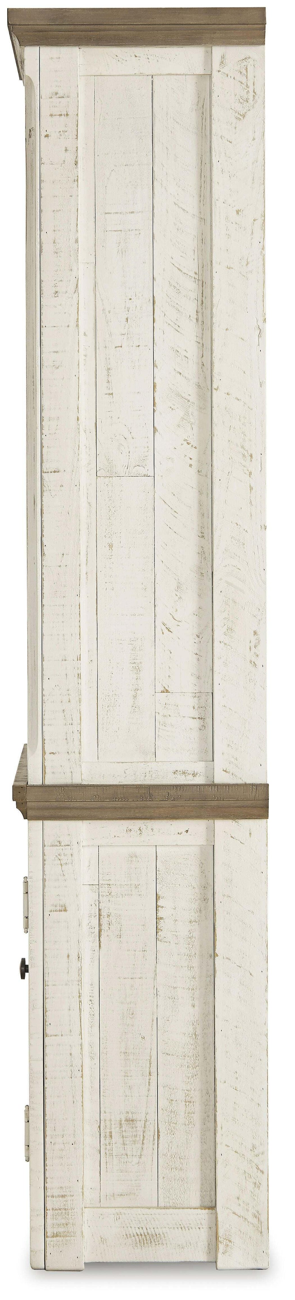 Havalance Left Pier Cabinet in Two-tone, side view