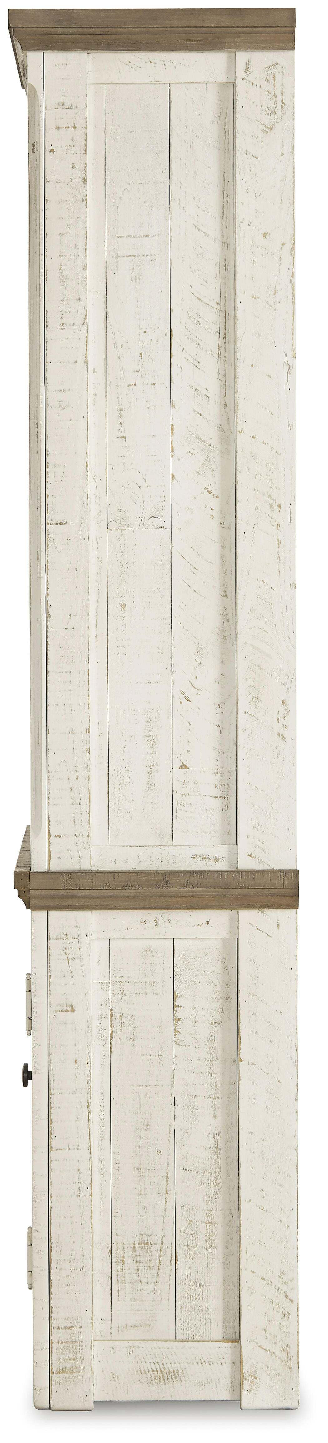 Havalance Left Pier Cabinet in Two-tone, side view